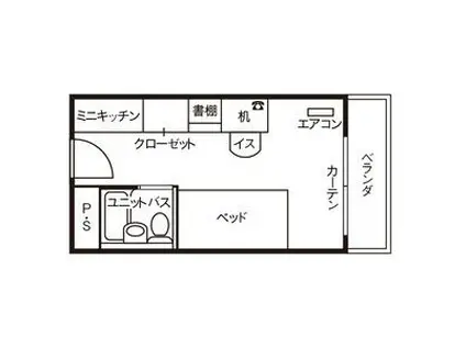 ドーミー福田町(ワンルーム/5階)の間取り写真