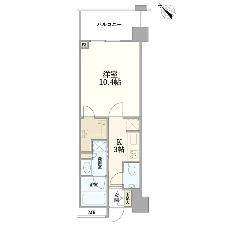 クロスエアタワー 16階階 間取り