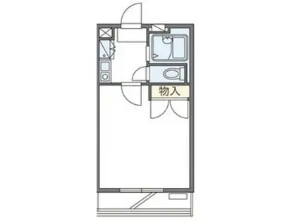 レオパレスIRIS(1K/3階)の間取り写真