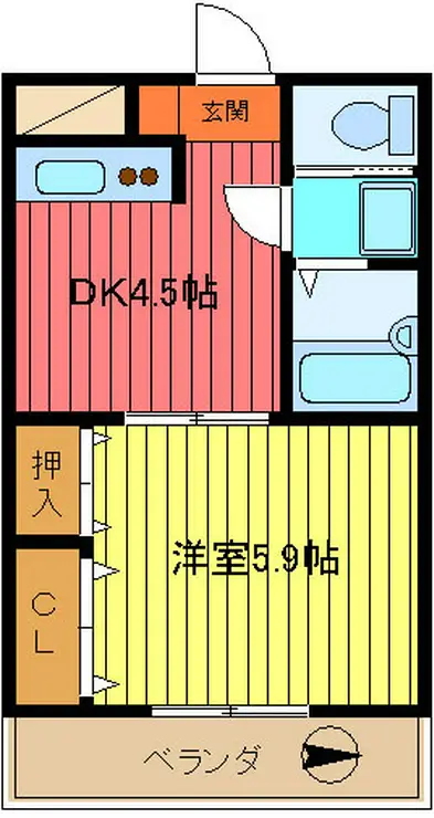 エーデルブルーメセブン 6階階 間取り