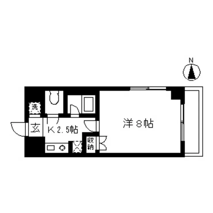 フローレス山田 2階階 間取り