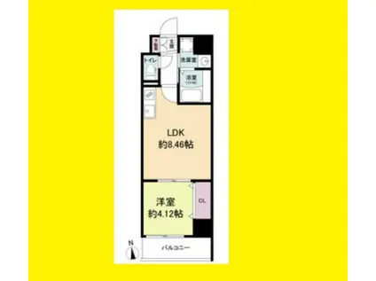 ACT DOORS天六(1LDK/8階)の間取り写真