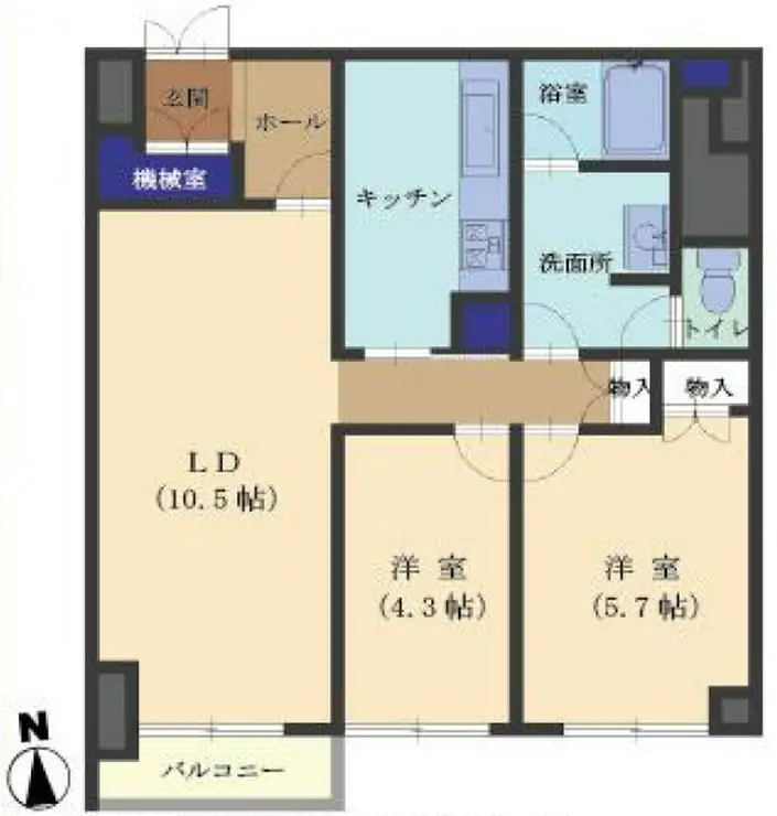 渋谷ホームズ 6階階 間取り