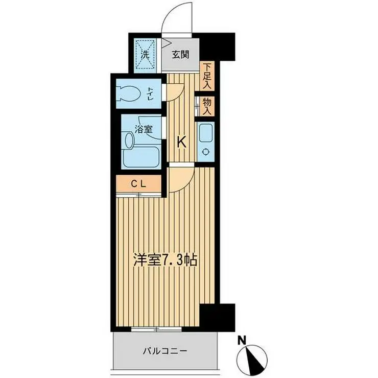 ベジフル北新宿弐番館 5階階 間取り