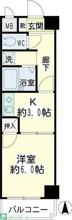 アーバンハイツ鶴見 2階階 間取り