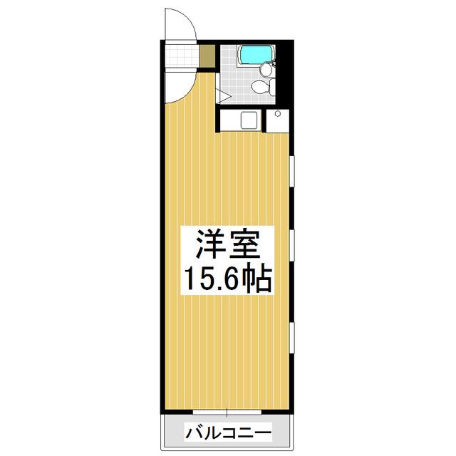 ベルエアー16(ワンルーム/3階)の間取り写真