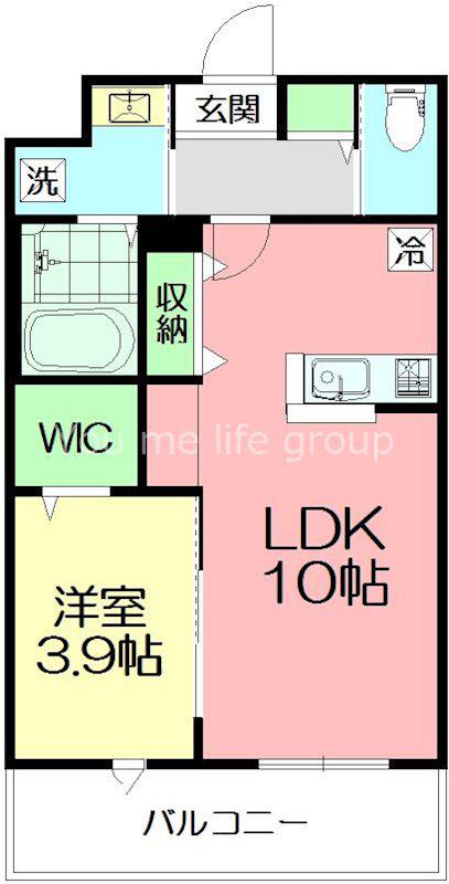 メゾン イナモトII(1LDK/2階)の間取り写真