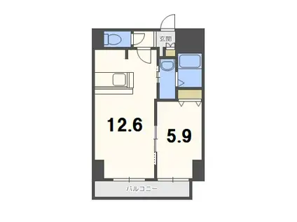 サンコート本郷通ガーデンヒルズ(1LDK/8階)の間取り写真