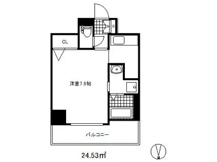 エムジェイシー神戸ブレイヴ(1K/9階)の間取り写真