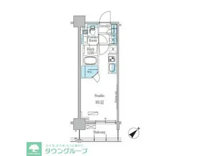 パークアクシス押上テラス(ワンルーム/2階)の間取り写真