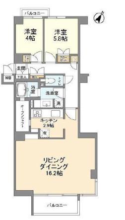 インプルーブ西早稲田(3LDK/4階)の間取り写真