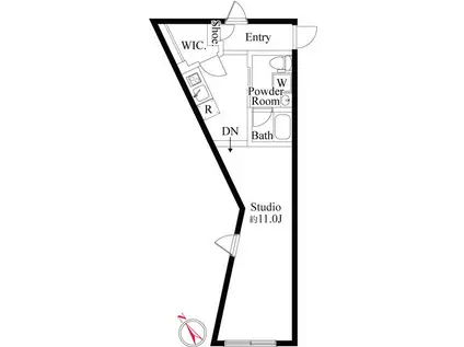 フロンティアコンフォート板橋ときわ台(ワンルーム/4階)の間取り写真