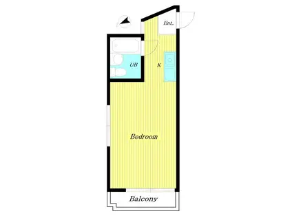 メゾン・ド・マドリエ(ワンルーム/3階)の間取り写真