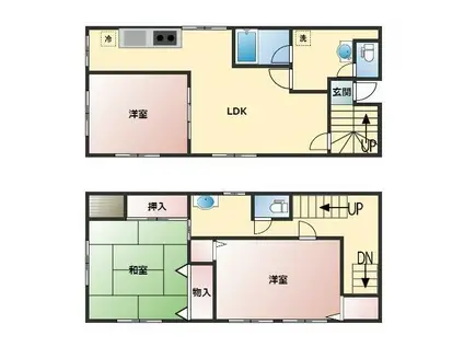 芝大門KSビル(3LDK/4階)の間取り写真