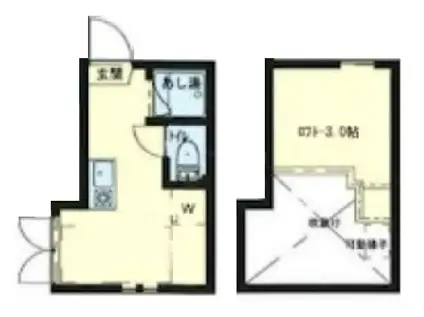 アーバンプレイス高田馬場VII(ワンルーム/2階)の間取り写真