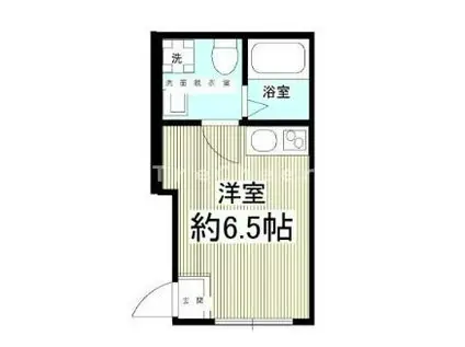 ラビアン富士見台(ワンルーム/1階)の間取り写真