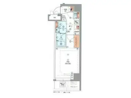 SHOKEN RESIDENCE高島平I(1K/3階)の間取り写真