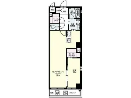 MYM45BLD(1LDK/5階)の間取り写真