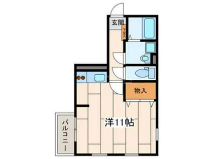 スターブル(ワンルーム/2階)の間取り写真