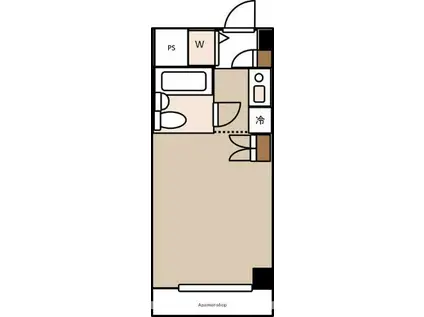 ウィンベルソロ横浜阪東橋1号館(ワンルーム/3階)の間取り写真
