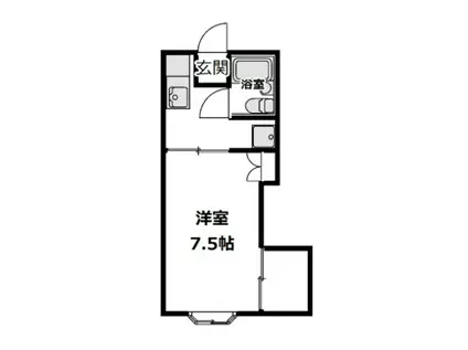 ホワイトプラザ(1K/1階)の間取り写真