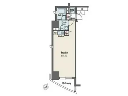 MFPR代々木タワー(1K/11階)の間取り写真