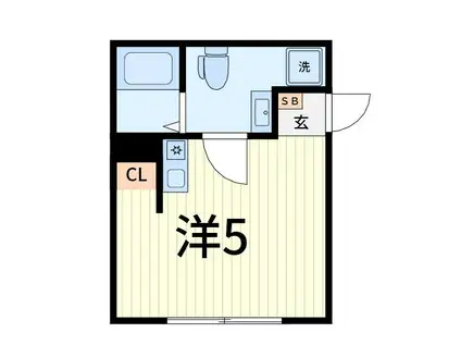 EPICER柴又(ワンルーム/3階)の間取り写真