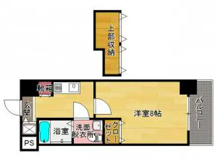 オリエントビルNO.81クラブアマリージュ(1K/3階)の間取り写真