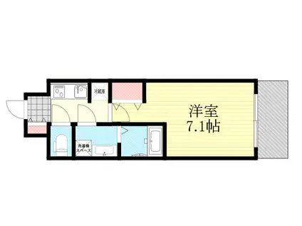 M-RESIDENCE新大阪GARDEN(1K/9階)の間取り写真