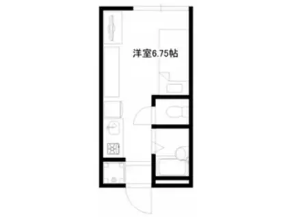 ウイングコート朝霞台(ワンルーム/1階)の間取り写真