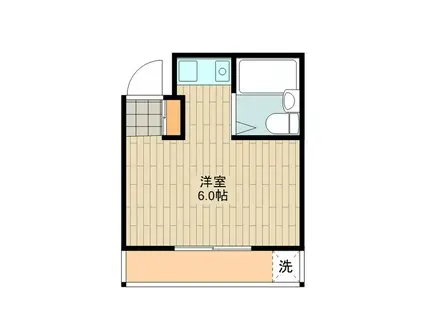 リラヴィレッジ(ワンルーム/2階)の間取り写真