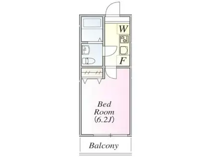 アザーレ・キュリオス柿生(1K/3階)の間取り写真