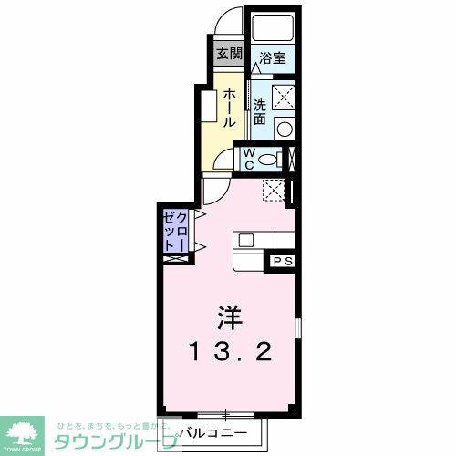 ソルジェンテB (ワンルーム/1階)の間取り写真