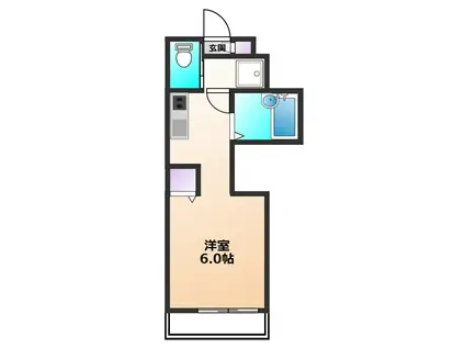 サクラメント保谷(ワンルーム/1階)の間取り写真