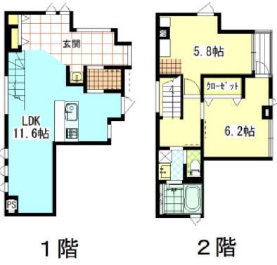 YSII(2LDK/1階)の間取り写真