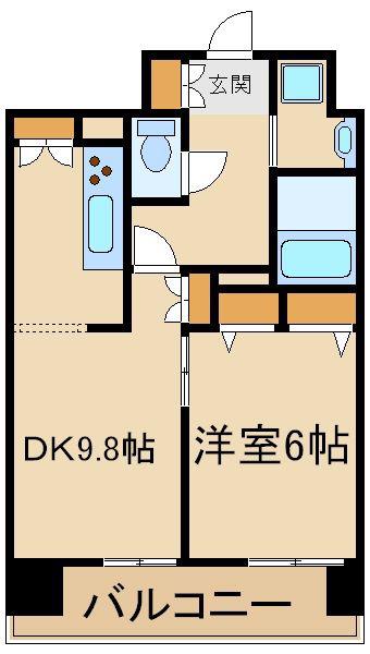 パークキューブ板橋本町(1LDK/12階)の間取り写真