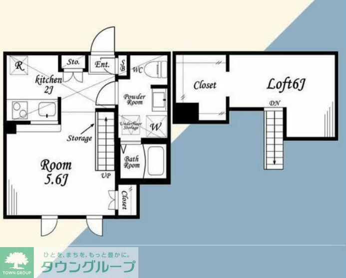 PRIMA ART伊勢原(1K/1階)の間取り写真
