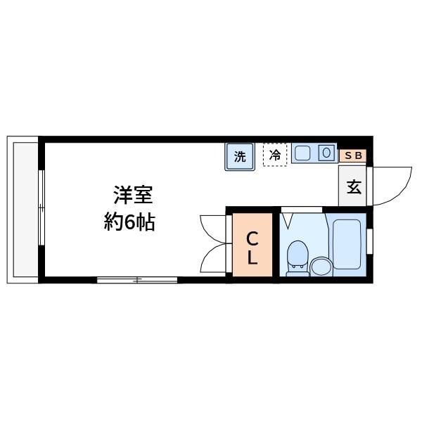 SASAKI NO.31(ワンルーム/1階)の間取り写真