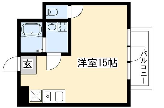 LUMINA 広路(ワンルーム/4階)の間取り写真