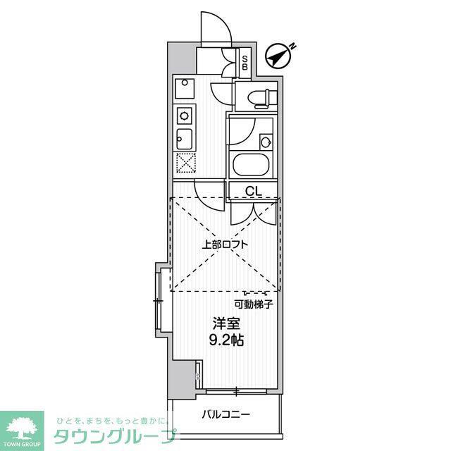アパートメンツ練馬北町(1K/9階)の間取り写真