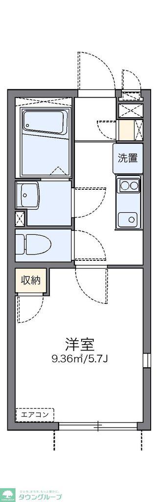 レオネクスト南大泉(1K/1階)の間取り写真