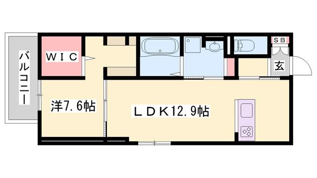 D-PLACE安田(1LDK/3階)の間取り写真