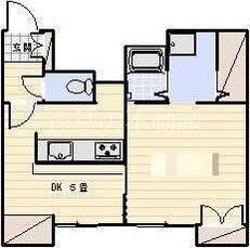 コーアビル(1DK/3階)の間取り写真