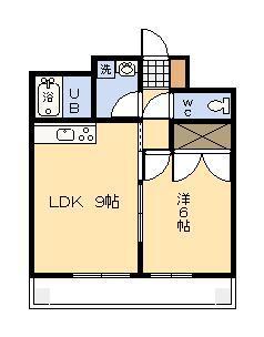 セントーレアIII(1LDK/1階)の間取り写真