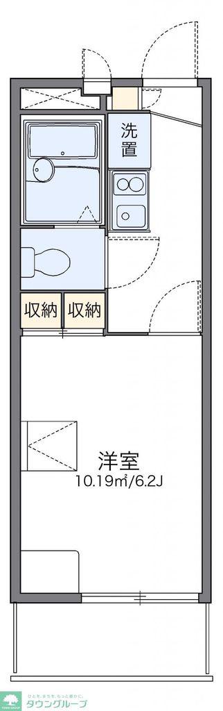 レオパレスラヴェンナ(1K/1階)の間取り写真