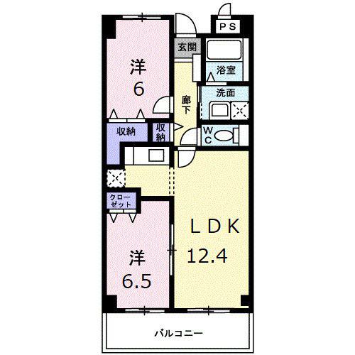 METABO 楠(2LDK/2階)の間取り写真