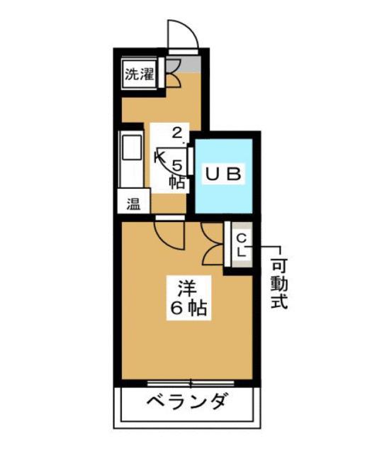 ダイヤモンドレジデンス西小山(1K/5階)の間取り写真