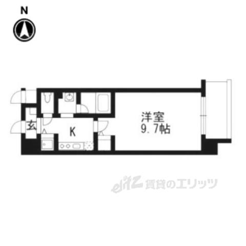 TM IMPRESION(1K/6階)の間取り写真