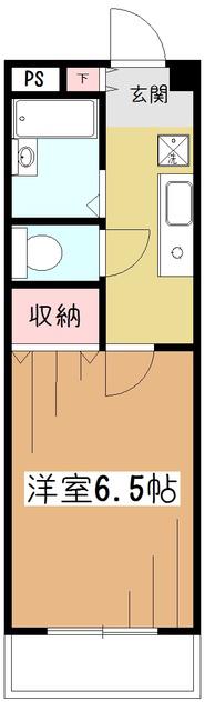 グローヴ久米川(1K/3階)の間取り写真