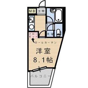 BM TAKAOKA(1K/5階)の間取り写真
